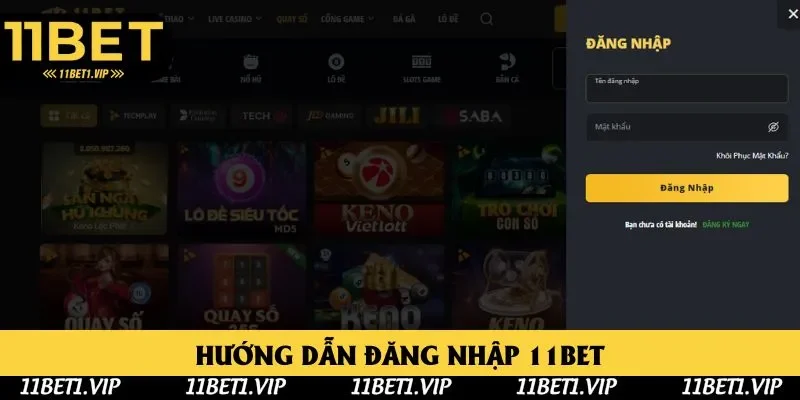 Đăng nhập 11BET cần đúng dữ liệu tài khoản Đăng nhập 11BET cần đúng dữ liệu tài khoản